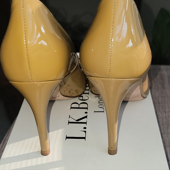 LK Bennett "Shilo" pumps in Taupe patent leather Size 39-1/2 (US Size 9) - Picture 5 of 9